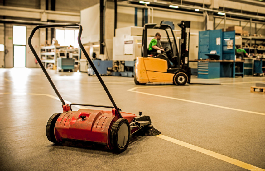 factory floor cleaning