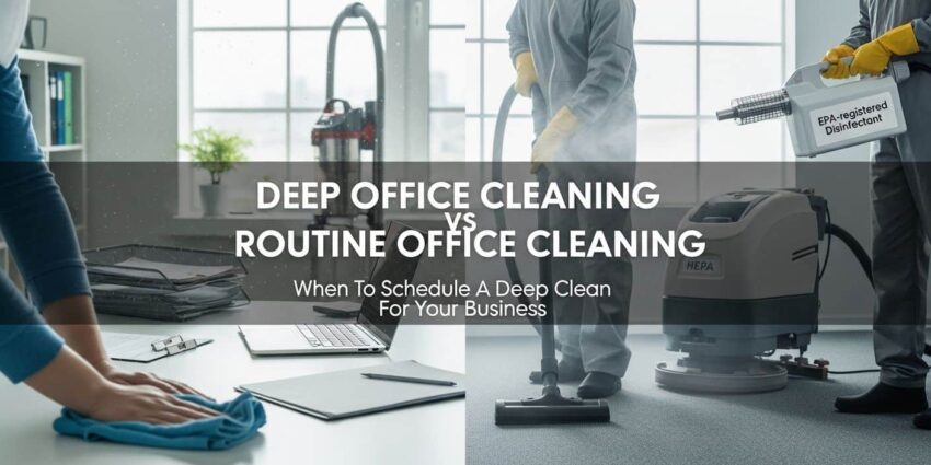 Deep Office Cleaning vs Routine Office Cleaning - What Your Business Needs - Featured - N Idaho