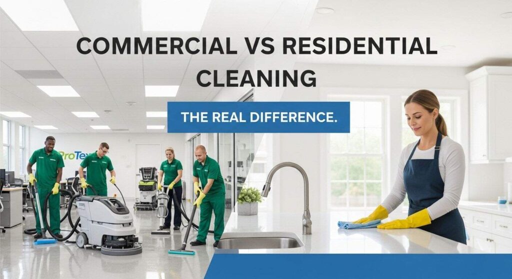 Commercial Cleaning vs Residential - What You Should Know Now - featured