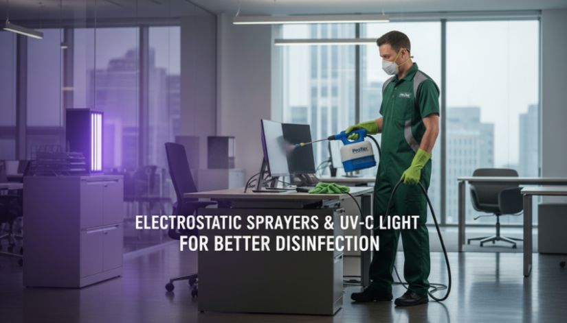 Electrostatic-Sprayers-and-UV-C-Light-for-Better-Disinfection-featured