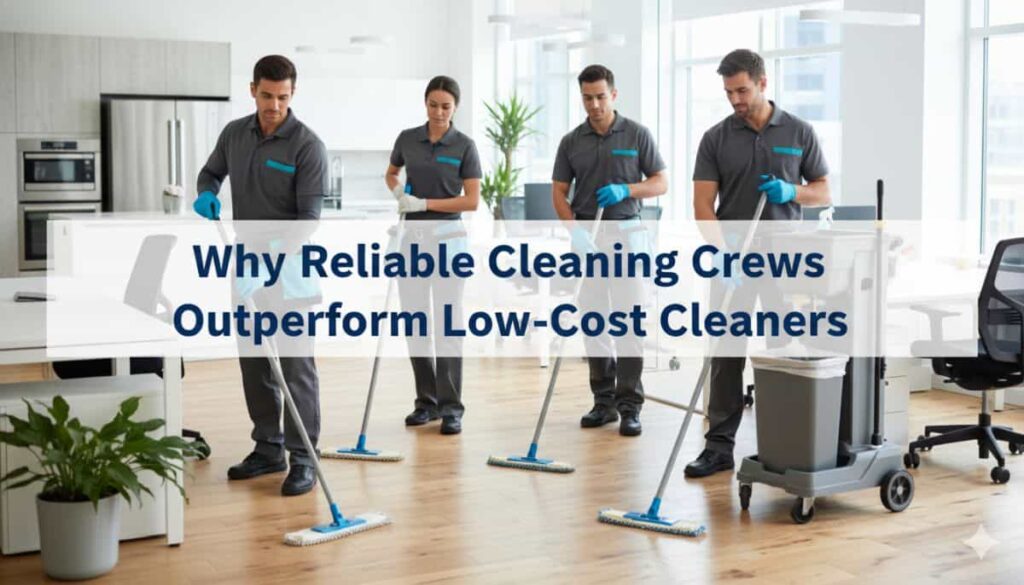 Why Reliable Cleaning Crews Deliver More Value Than Low Prices