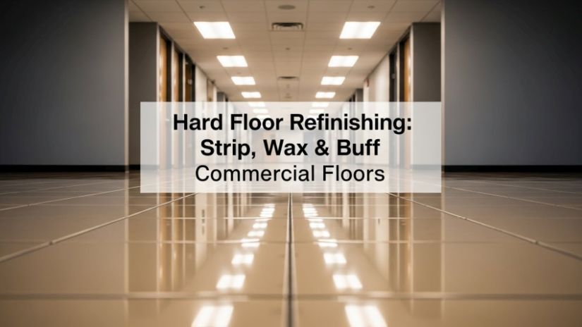 Hard Floor Refinishing - Strip Wax & Buff Commercial Floors